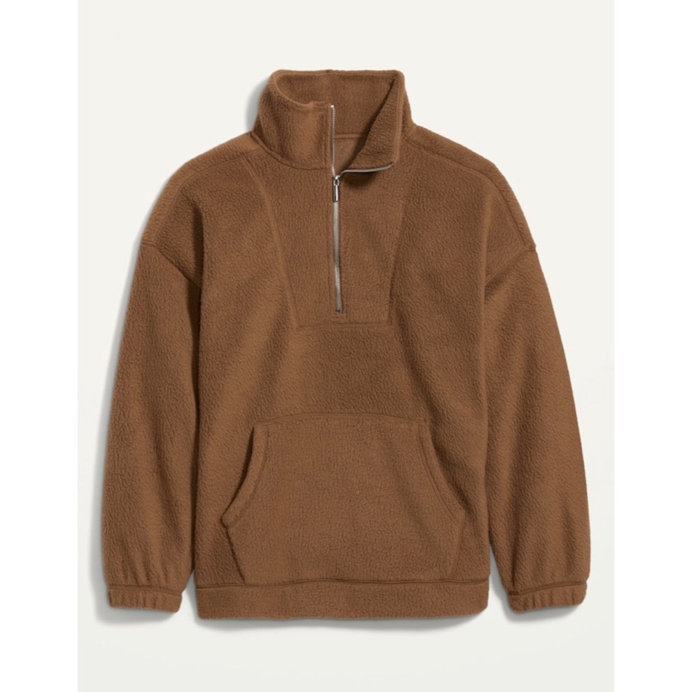 Half Zip Sherpa *Cream*